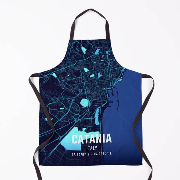 Item preview, Catania Midnight City Map designed and sold by HomeLivingCo.