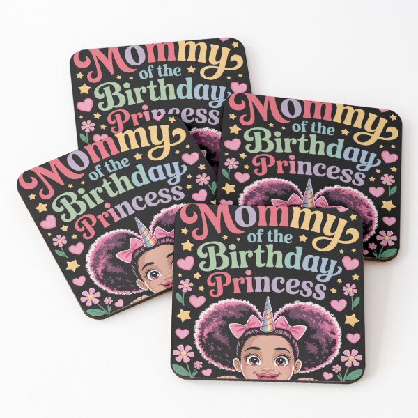 Item preview, Mommy of The Birthday Girl Princess Afro Melanin Unicorn designed and sold by GGrizeldaRivas.