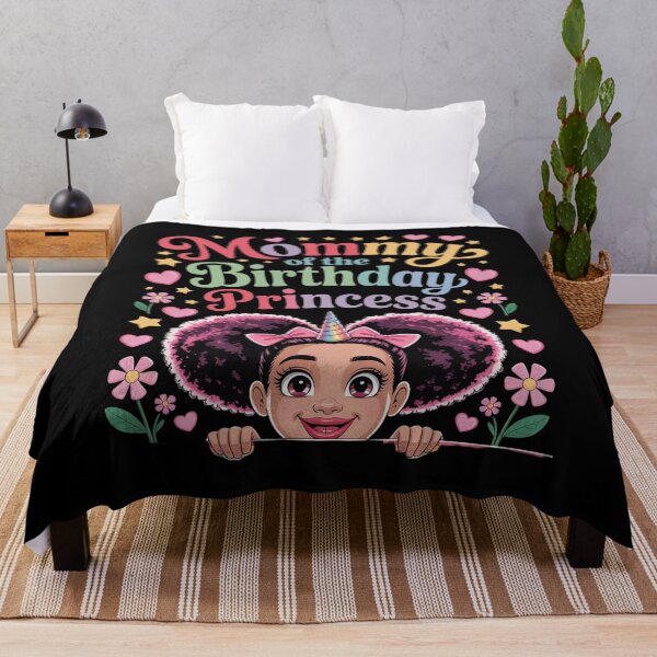 Item preview, Mommy of The Birthday Girl Princess Afro Melanin Unicorn designed and sold by GGrizeldaRivas.