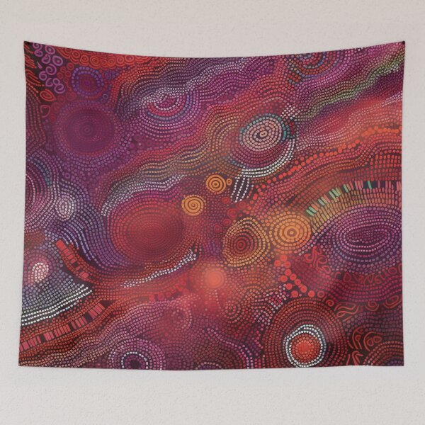Item preview, Aboriginal Inspired Dot Art - Circles Of Lava designed and sold by GrinGalore.