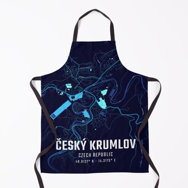 Item preview, Český Krumlov Midnight City Map designed and sold by HomeLivingCo.