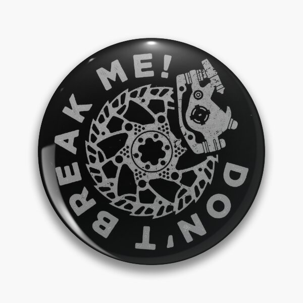 Artikelvorschau, Mach mich nicht kaputt – Kunst für silberne Scheibenbremsen entworfen und verkauft von Velo-Verse.