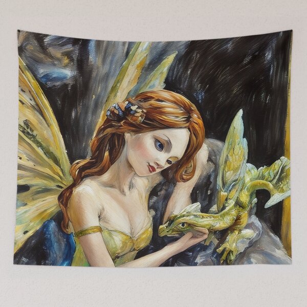 Item preview, The Fairy and the Dragon designed and sold by tomorrowsart.