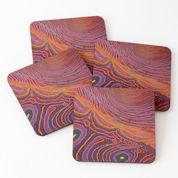 Item preview, Aboriginal Inspired Dot Art - Red-Hot Lava designed and sold by GrinGalore.