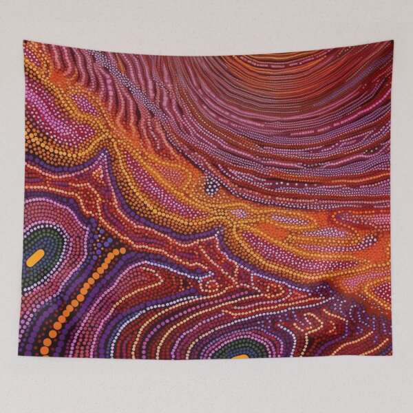Item preview, Aboriginal Inspired Dot Art - Red-Hot Lava designed and sold by GrinGalore.