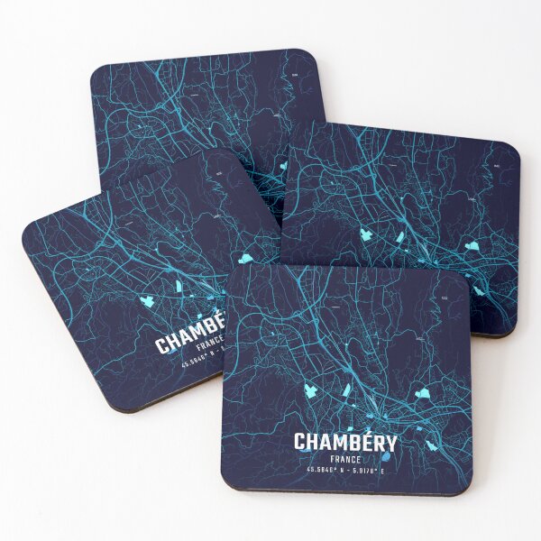 Item preview, Chambéry Midnight City Map designed and sold by HomeLivingCo.