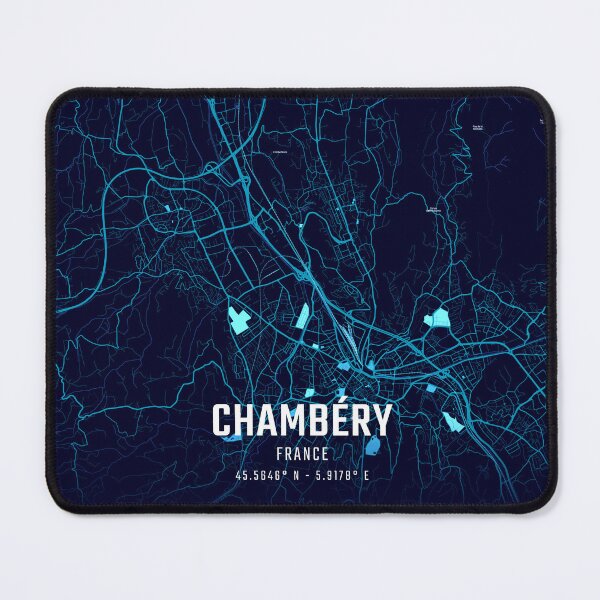 Item preview, Chambéry Midnight City Map designed and sold by HomeLivingCo.