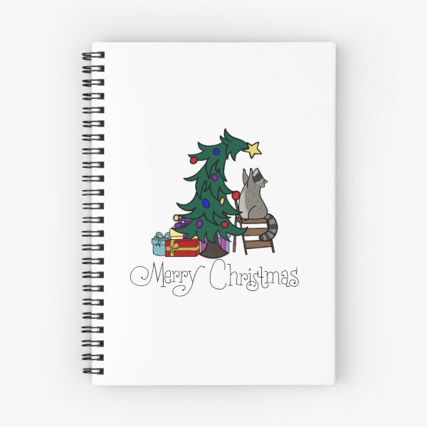 Item preview, mapache navideño designed and sold by Mossy.em.