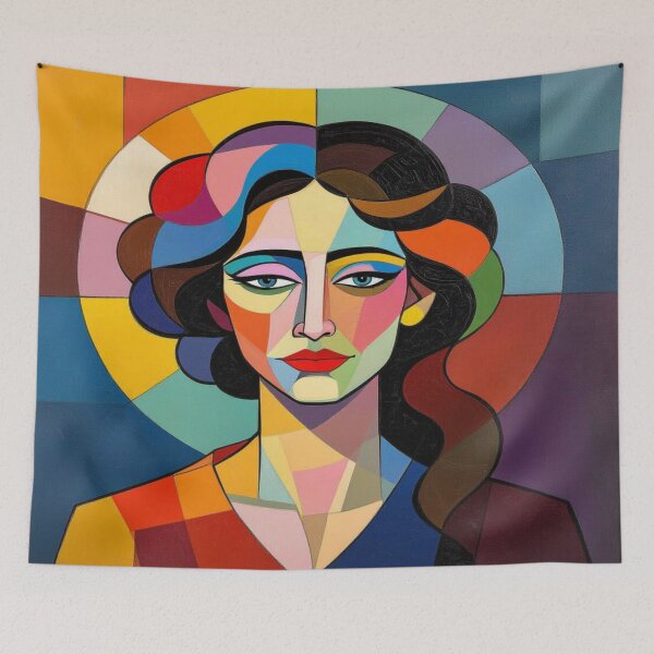 Item preview,  Abstract Portrait of a Dreamer – Complicated & Dreamy, where Colors meet Thoughts designed and sold by FotoworldEdel.