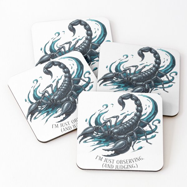 Item preview, I'm Just Observing (And Judging) - Funny Scorpio Zodiac Art designed and sold by VandalMuse.