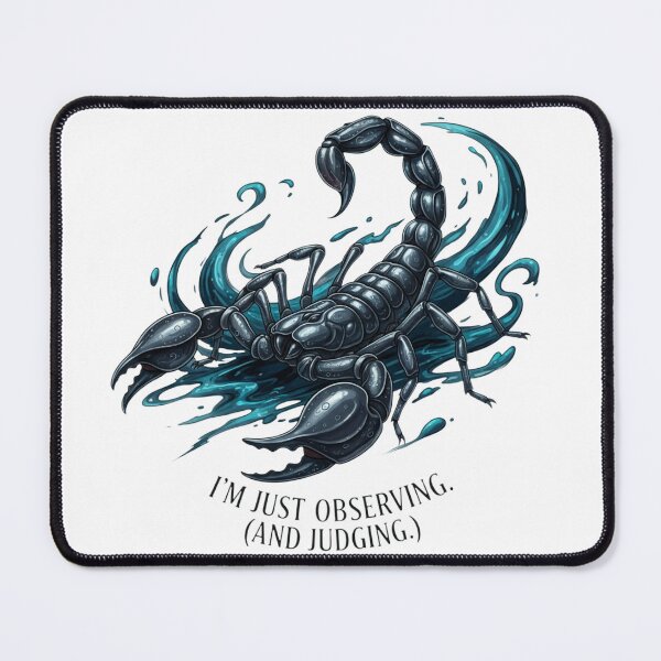 Item preview, I'm Just Observing (And Judging) - Funny Scorpio Zodiac Art designed and sold by VandalMuse.