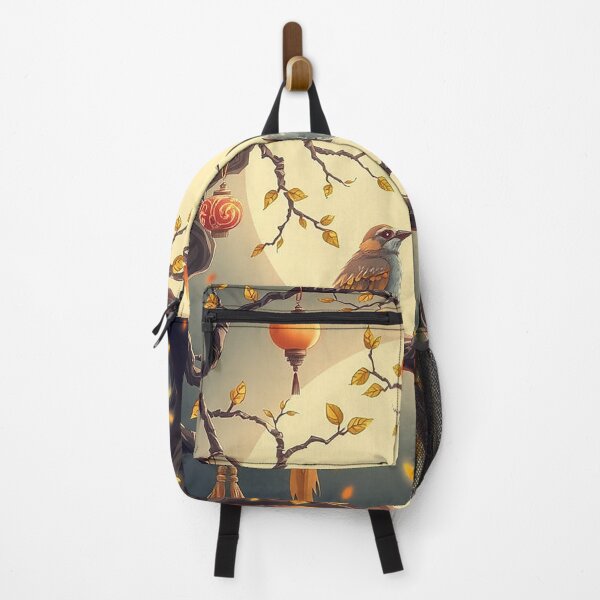 Item preview, Moonlit Songbirds – Fantasy Birds Under Lantern Trees designed and sold by ajengsusan.