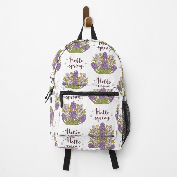 Item preview, Hello Spring Floral Botanical Hyacinth Crocus Cheerful Art designed and sold by anandsiva2703.