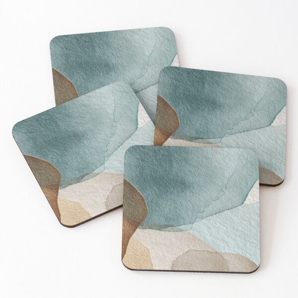 Item preview, Soft-toned watercolor shapes designed and sold by anytka.