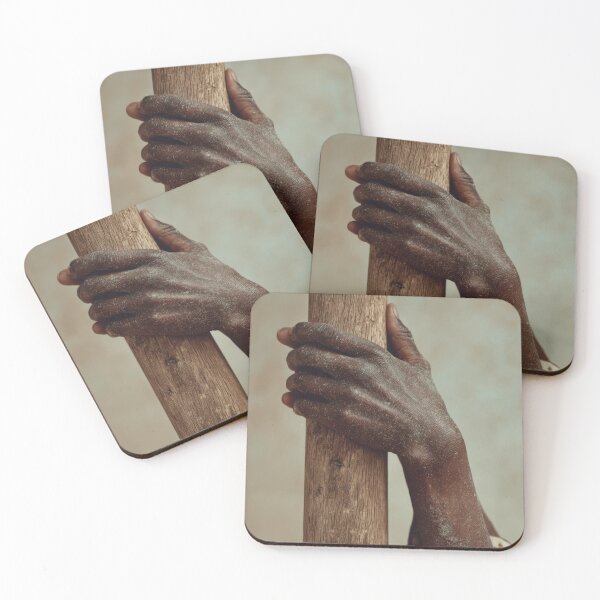 Item preview, Hand gripping a wooden pole tightly designed and sold by anytka.