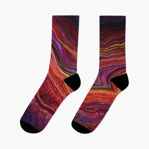 Item preview, Aboriginal Inspired Dot Art - Lava Smash designed and sold by GrinGalore.