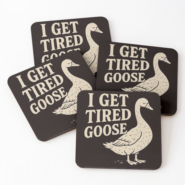 Item preview, Tired goose, vintage style with humor designed and sold by BriSher.