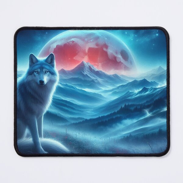 Item preview, The Wolf’s Blood Moon – Guardian of the Night designed and sold by ajengsusan.