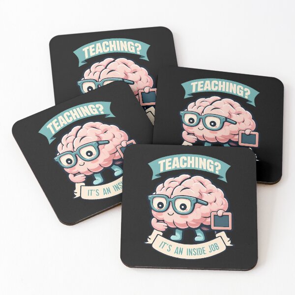 Item preview, Teaching It’s an Inside Job Funny Brain Pun Design designed and sold by TeeTimeTreasure.