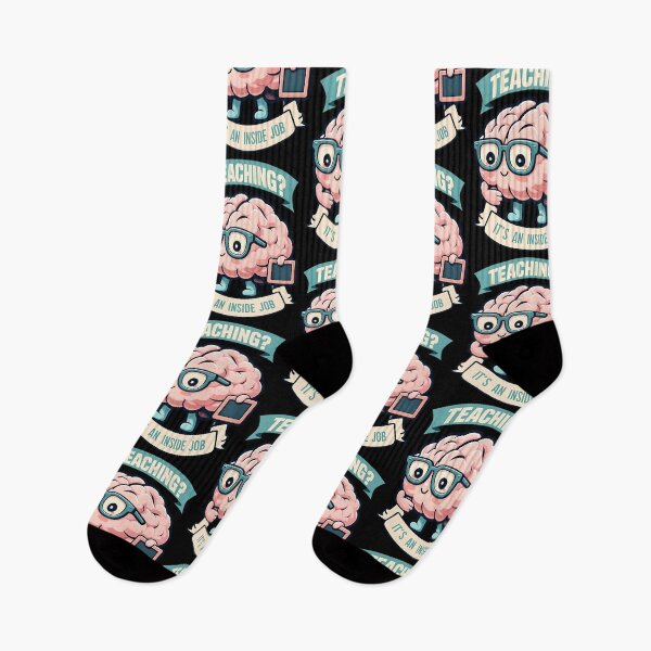 Item preview, Teaching It’s an Inside Job Funny Brain Pun Design designed and sold by TeeTimeTreasure.