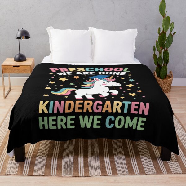 Item preview, Preschool We Are Done Kindergarten Here We Come Unicorn Girl designed and sold by GGrizeldaRivas.