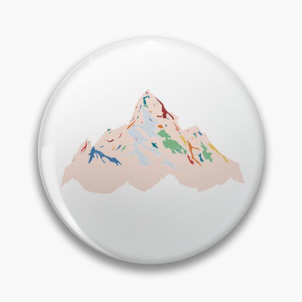 Item preview, Cold Tone Everest - Geometric Alpine Peak Art designed and sold by iampaulmorris.