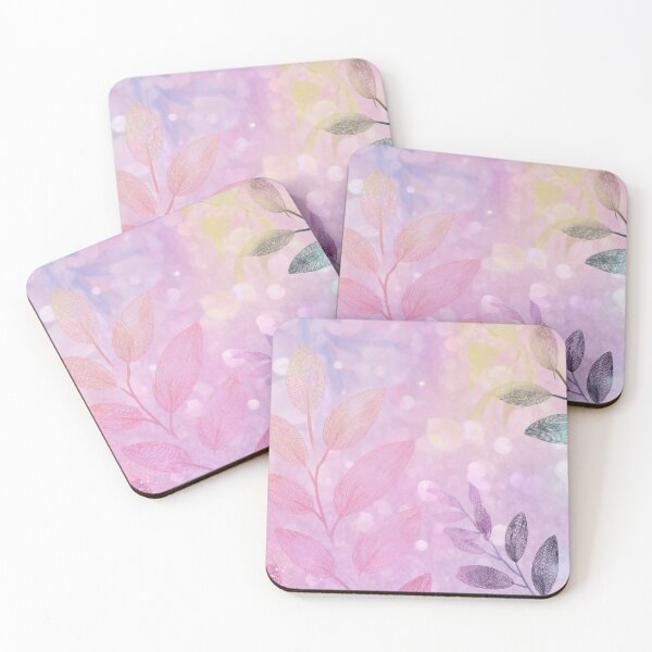 Item preview, Soft-toned abstract leaves designed and sold by anytka.