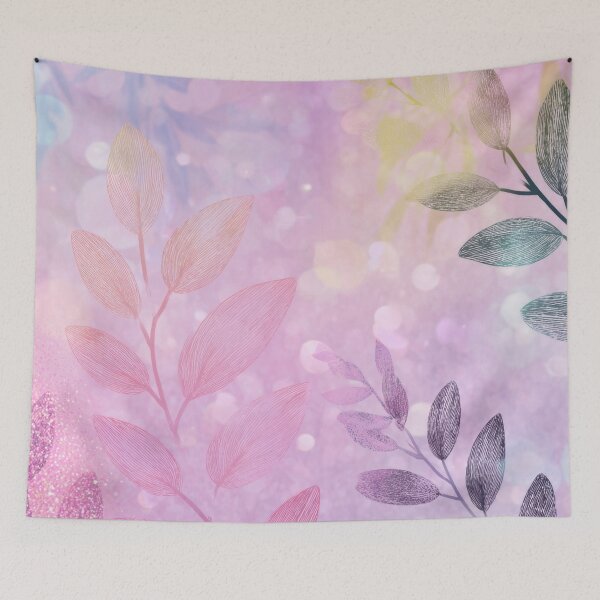 Item preview, Soft-toned abstract leaves designed and sold by anytka.