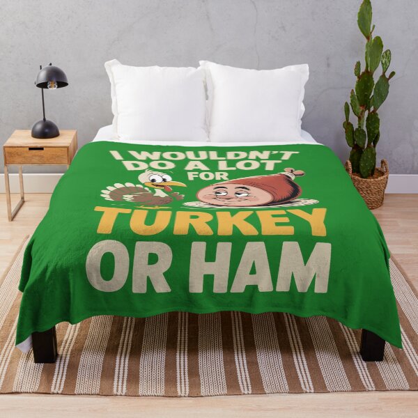Item preview, I Wouldn’t Do A Lot For Turkey Or Ham Funny Gifts Retro Thanksgiving Design for Food Lovers designed and sold by SkymarArt.