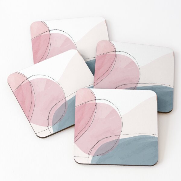 Item preview, Soft abstract shapes in pastel tones designed and sold by anytka.