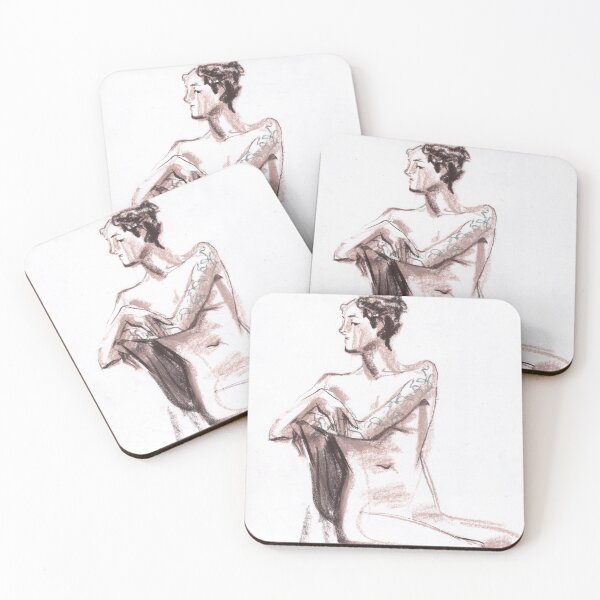 Item preview, Nude Model, Naked Woman, Artistic Nudity, Sepia Brownscale designed and sold by Julia Khoroshikh.