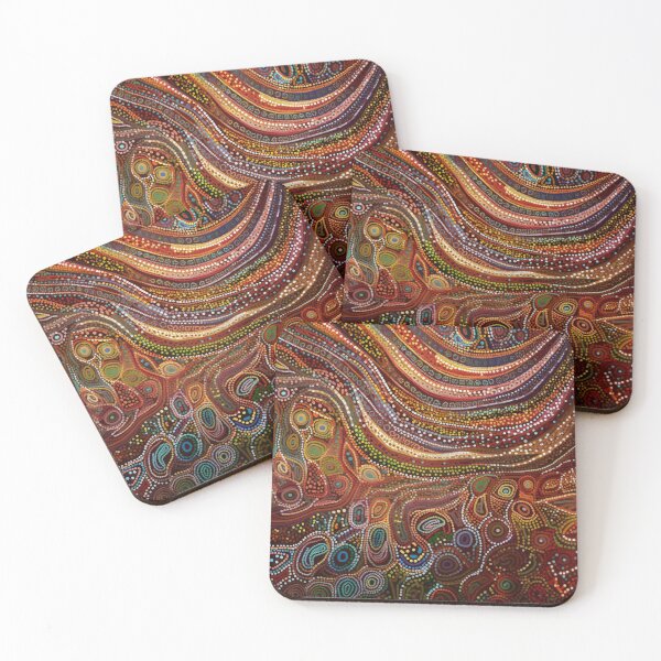 Item preview, Aboriginal Inspired Dot Art - Earth Corrosion designed and sold by GrinGalore.