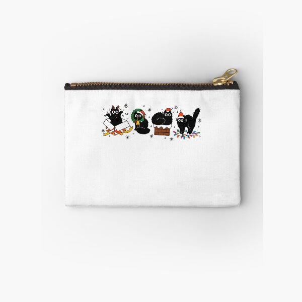 Item preview, Silly Black Cats Christmas Trouble Tangled In Lights designed and sold by Logiamerch.