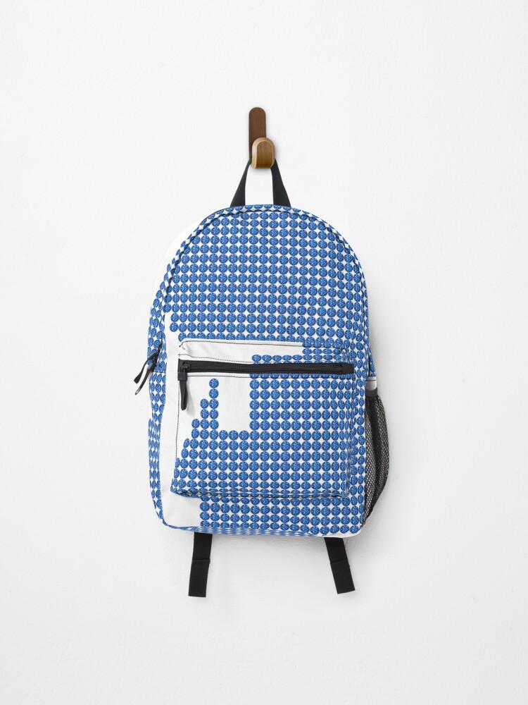 Thumbnail 1 of 3, Backpack, Blue Rhinestone Michigan designed and sold by TheIconSmith.