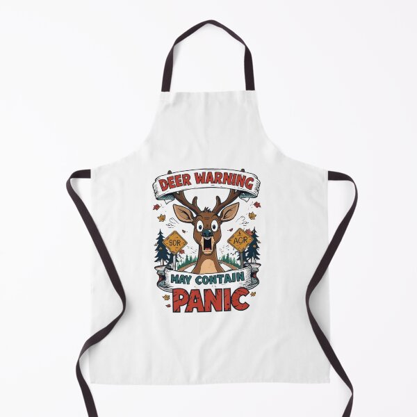 Item preview, Deer Warning "Deer Warning May Contain Panic" Sign Warning designed and sold by sz0g0.