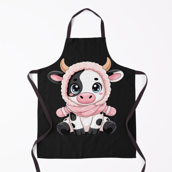 Item preview, Winter Cozy Cow | Cute Kawaii Chibi Cow in Scarf and Mittens designed and sold by ColorSplash123.
