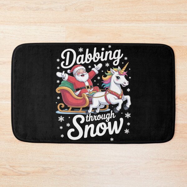 Item preview, Christmas Unicorn Girls Kids Santa Dabbing Through the Snow  designed and sold by KonstanKoraner.