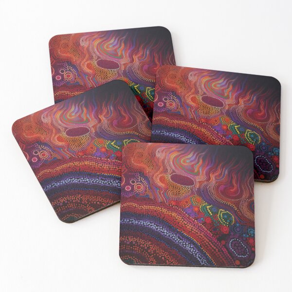 Item preview, Aboriginal Inspired Dot Art - Pure Lava Energy designed and sold by GrinGalore.