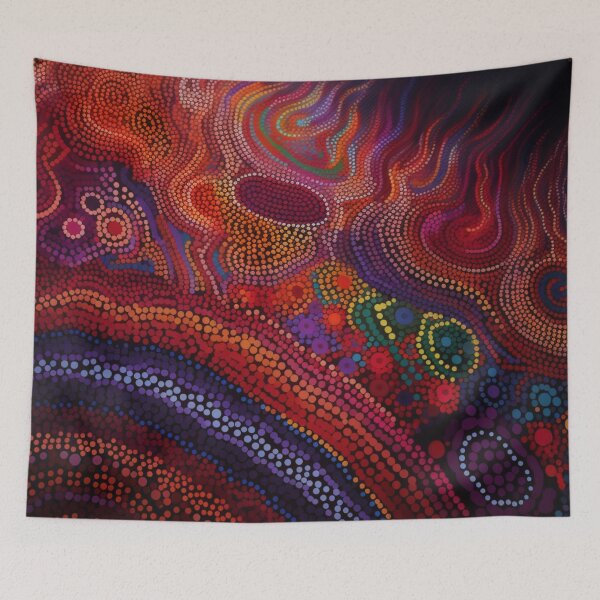 Item preview, Aboriginal Inspired Dot Art - Pure Lava Energy designed and sold by GrinGalore.