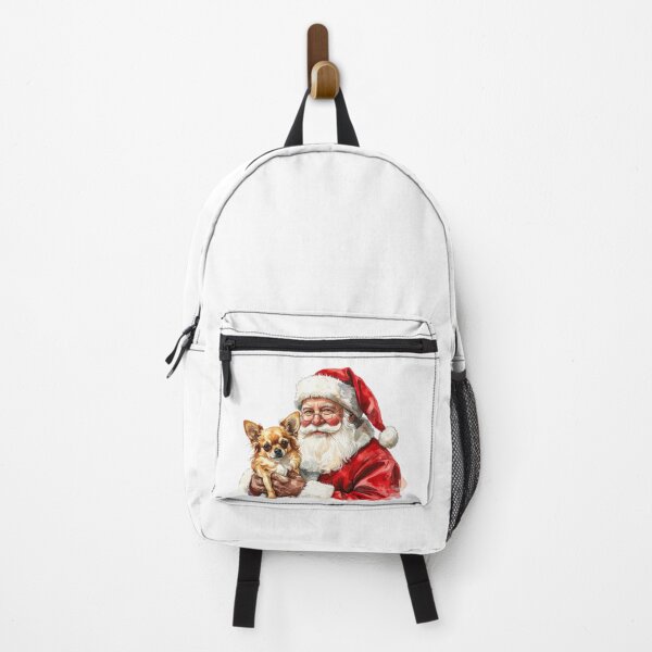 Item preview, Watercolor Santa with Chihuahua – Festive Christmas Art designed and sold by Litely.