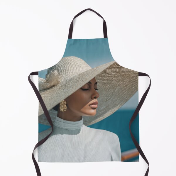 Item preview, Woman in big hat, ocean view designed and sold by anytka.
