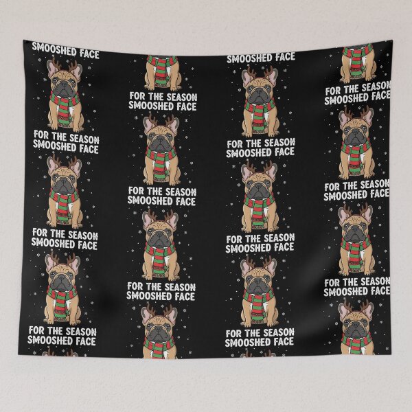 Item preview, Smooshed Face for the Season – Funny French Bulldog Christmas Design for Holiday T-Shirts, Hoodies & Gifts designed and sold by graphicnew.
