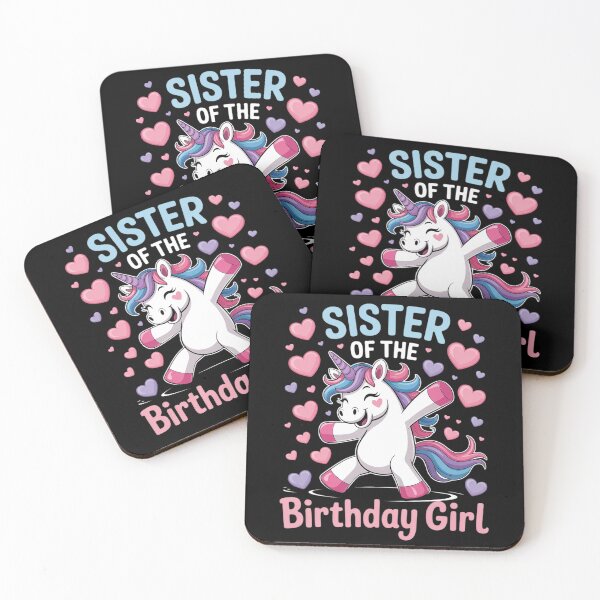 Item preview, Sister of the Birthday Girl Flossing Unicorn Sister 1 designed and sold by MonsterBuddiess.