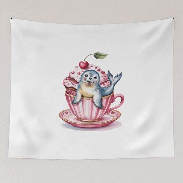 Item preview, Seal Pup in Teacup designed and sold by jkrphoto.