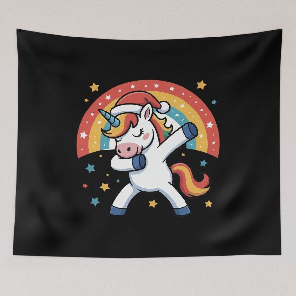 Item preview, Cute Floss Xmas UNICORN Santa Dabbing Christmas  designed and sold by KonstanKoraner.