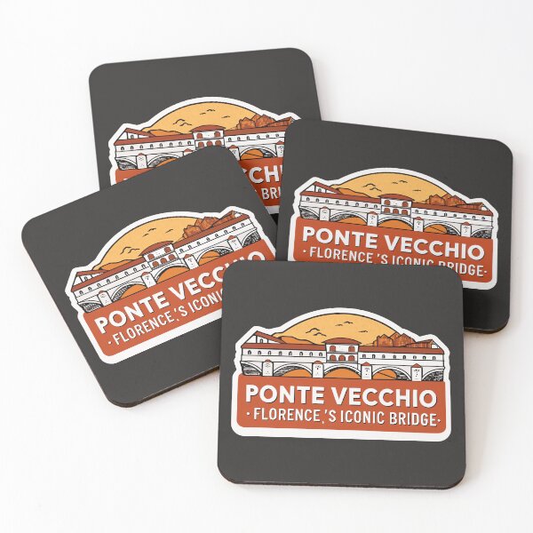 Item preview, Ponte Vecchio Florence Iconic Bridge Sticker designed and sold by kacperartdesign.