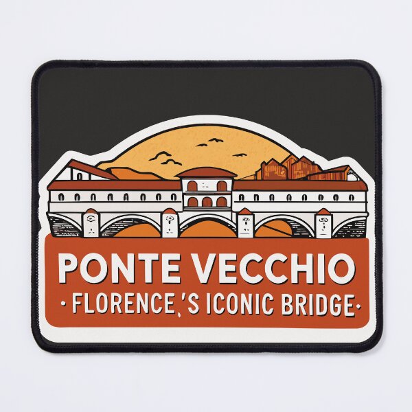 Item preview, Ponte Vecchio Florence Iconic Bridge Sticker designed and sold by kacperartdesign.