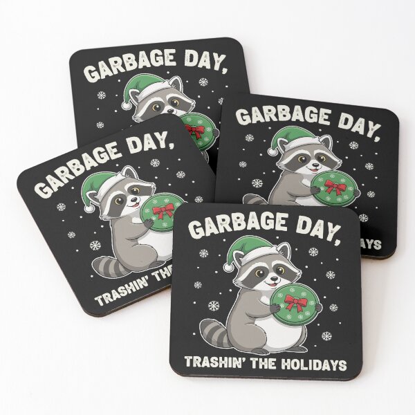 Item preview, Garbage Day Trashin’ the Holidays – Funny Raccoon Christmas Design for Holiday T-Shirts, Hoodies & Gifts designed and sold by graphicnew.