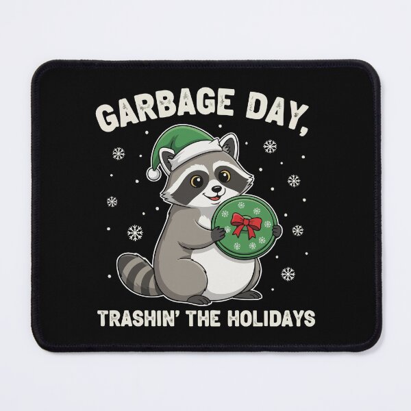 Item preview, Garbage Day Trashin’ the Holidays – Funny Raccoon Christmas Design for Holiday T-Shirts, Hoodies & Gifts designed and sold by graphicnew.