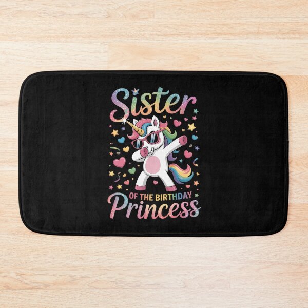Item preview, Sister of the Birthday Princess Girl Flossing Unicorn Sister designed and sold by MonsterBuddiess.